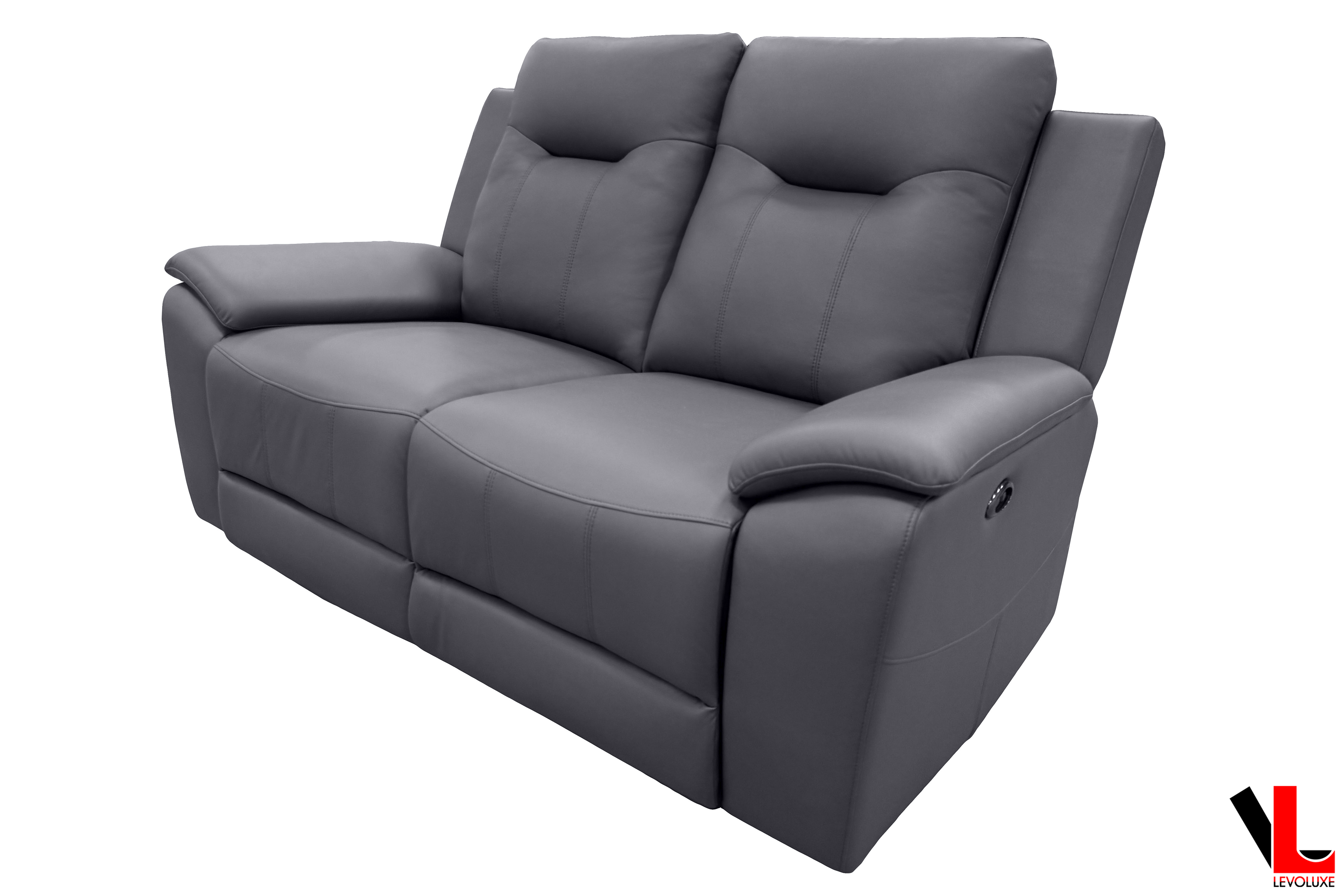 Avante 2 Piece Power Reclining Sofa and Loveseat in Jaxxon Steel