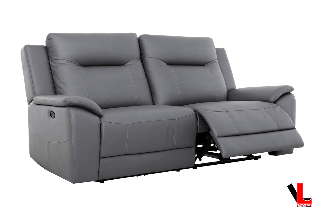 Avante 2 Piece Power Reclining Sofa and Loveseat in Jaxxon Steel