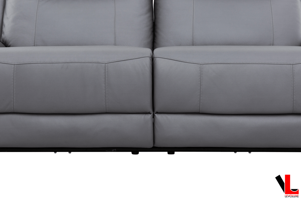 Avante 2 Piece Power Reclining Sofa and Loveseat in Jaxxon Steel