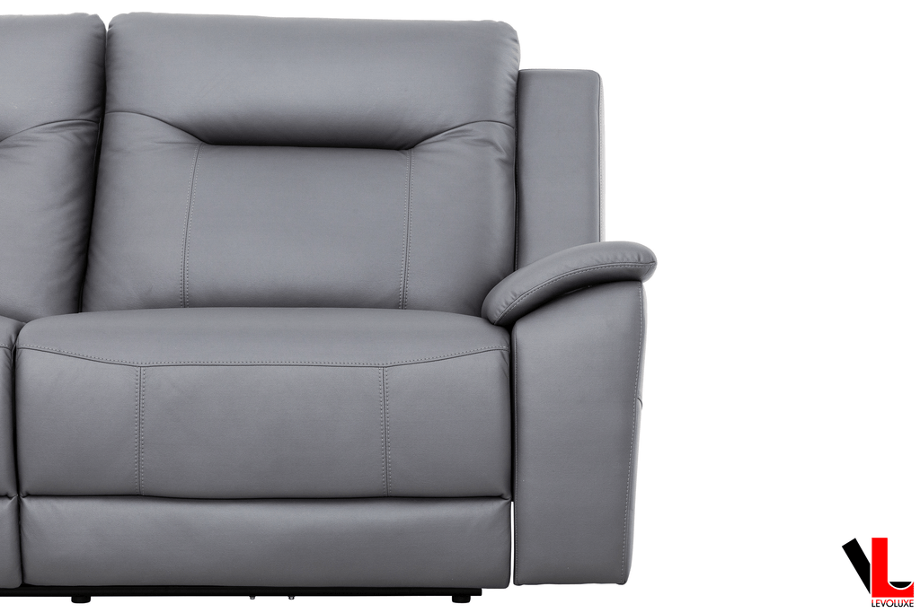 Avante 2 Piece Power Reclining Sofa and Loveseat in Jaxxon Steel