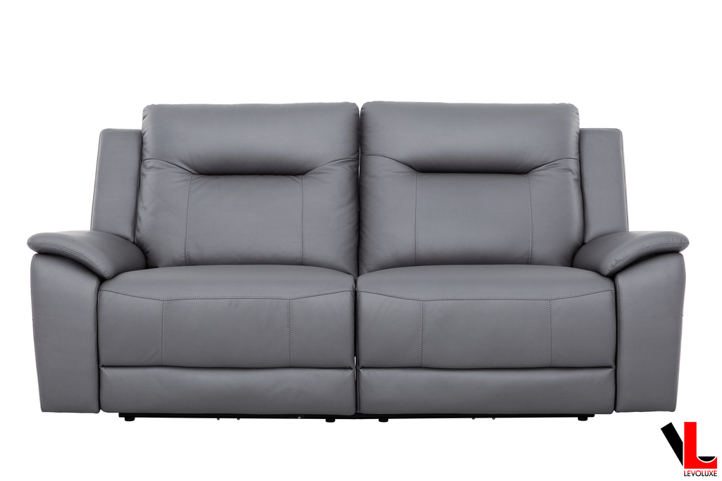 Avante 2 Piece Power Reclining Sofa and Loveseat in Jaxxon Steel