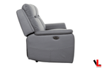 Avante 2 Piece Power Reclining Sofa and Loveseat in Jaxxon Steel