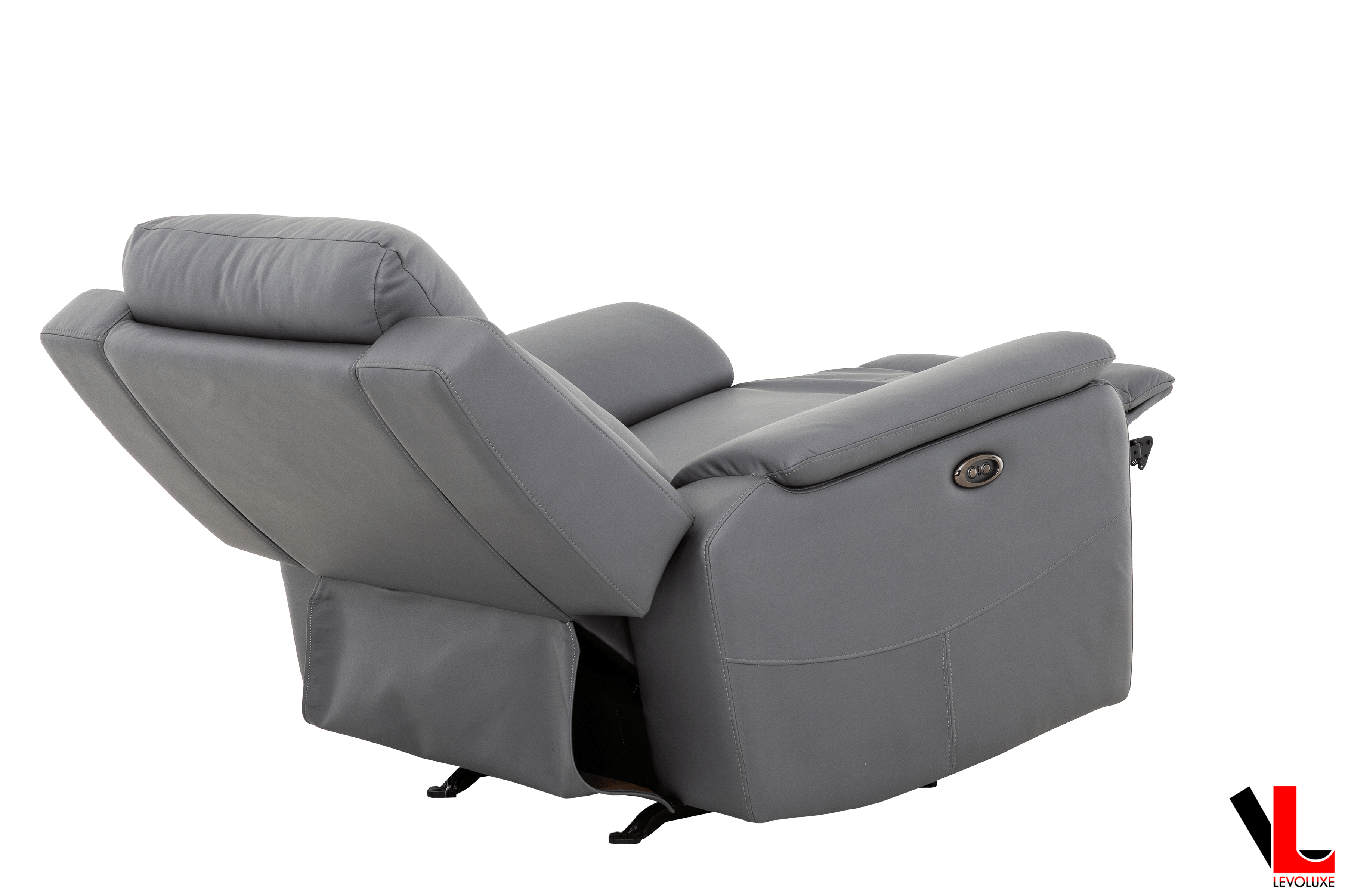 Avante 3 Piece Power Reclining Sofa, Loveseat and Chair in Jaxxon Steel