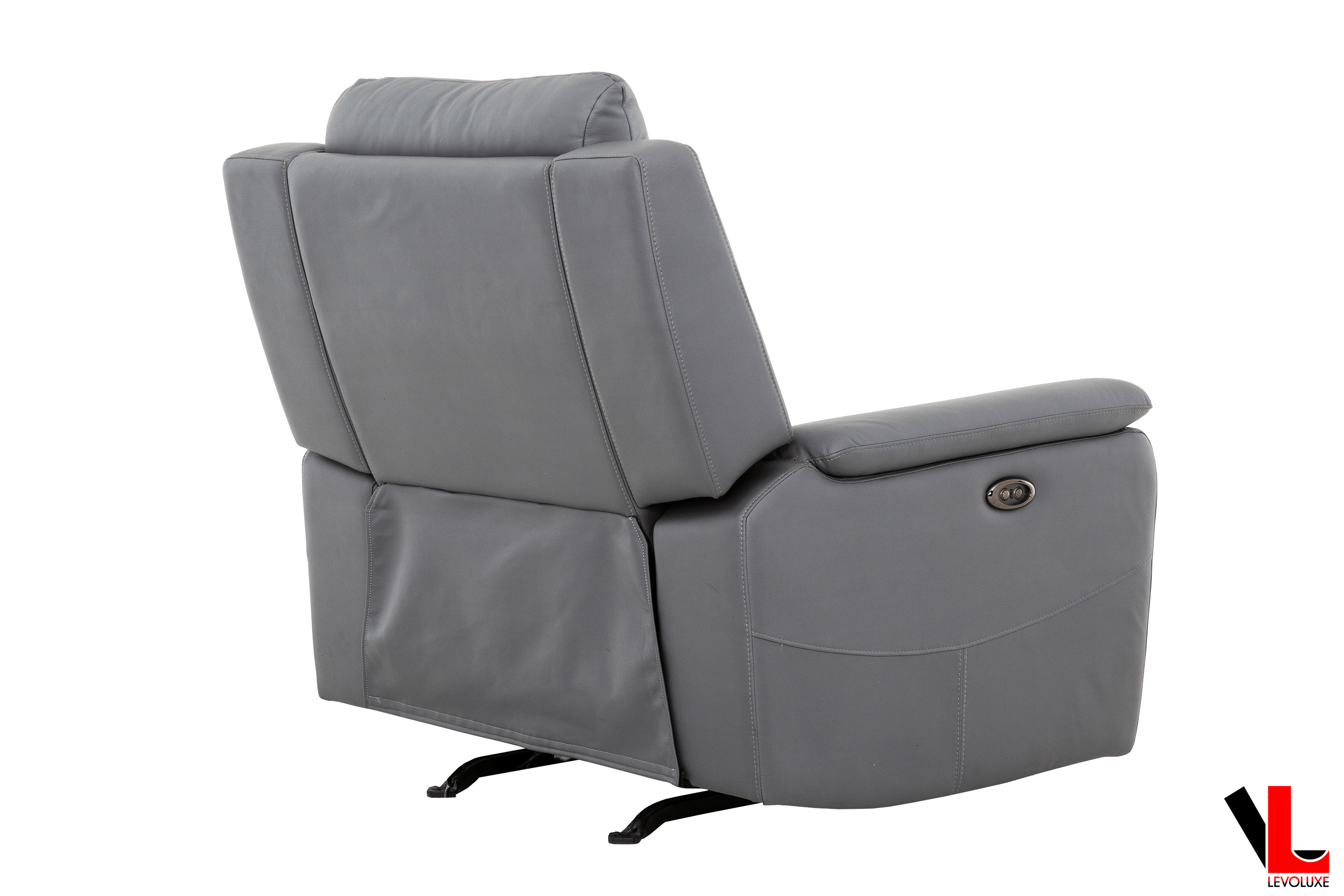 Avante 3 Piece Power Reclining Sofa, Loveseat and Chair in Jaxxon Steel