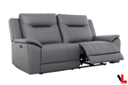 Avante 3 Piece Power Reclining Sofa, Loveseat and Chair in Jaxxon Steel