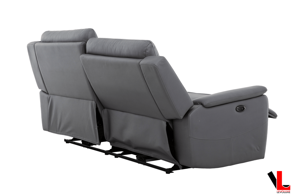 Avante 3 Piece Power Reclining Sofa, Loveseat and Chair in Jaxxon Steel
