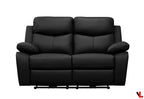 Aveon 2 Piece Pillow Top Arm Reclining Sofa and Loveseat Set in Leather Match - Available in 2 Colours