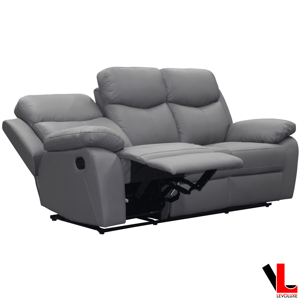 Levoluxe Sofa Set Aveon 2 Piece Pillow Top Arm Reclining Sofa and Loveseat Set in Leather Match - Available in 3 Colours