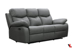Aveon 3 Piece Pillow Top Arm Reclining Sofa, Loveseat and Chair Set in Leather Match - Available in 2 Colours