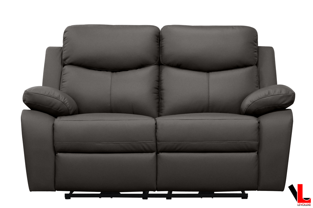 Levoluxe Sofa Set Aveon 3 Piece Pillow Top Arm Reclining Sofa, Loveseat and Chair Set in Leather Match - Available in 3 Colours