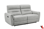 Cain 2 Piece Power Reclining Sofa and Loveseat Set in Weave Fabric - Available in 2 Colours