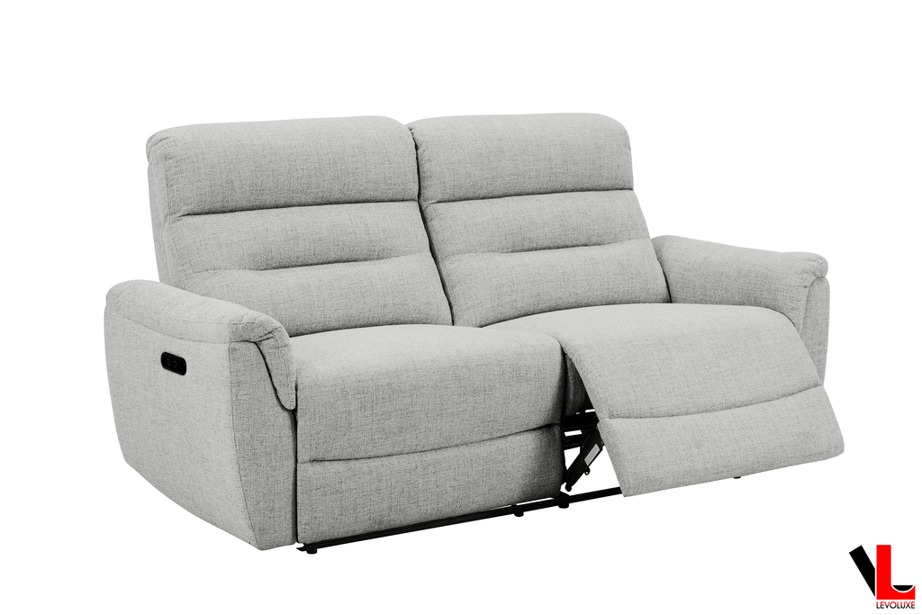 Cain 2 Piece Power Reclining Sofa and Loveseat Set in Weave Fabric - Available in 2 Colours
