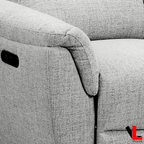Cain 2 Piece Power Reclining Sofa and Loveseat Set in Weave Fabric - Available in 2 Colours