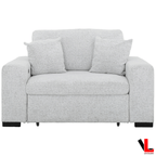 Levoluxe Sofa Set Galveston 2 Piece Power Sliding Sofa and Chair Set in Chelsea Arctic