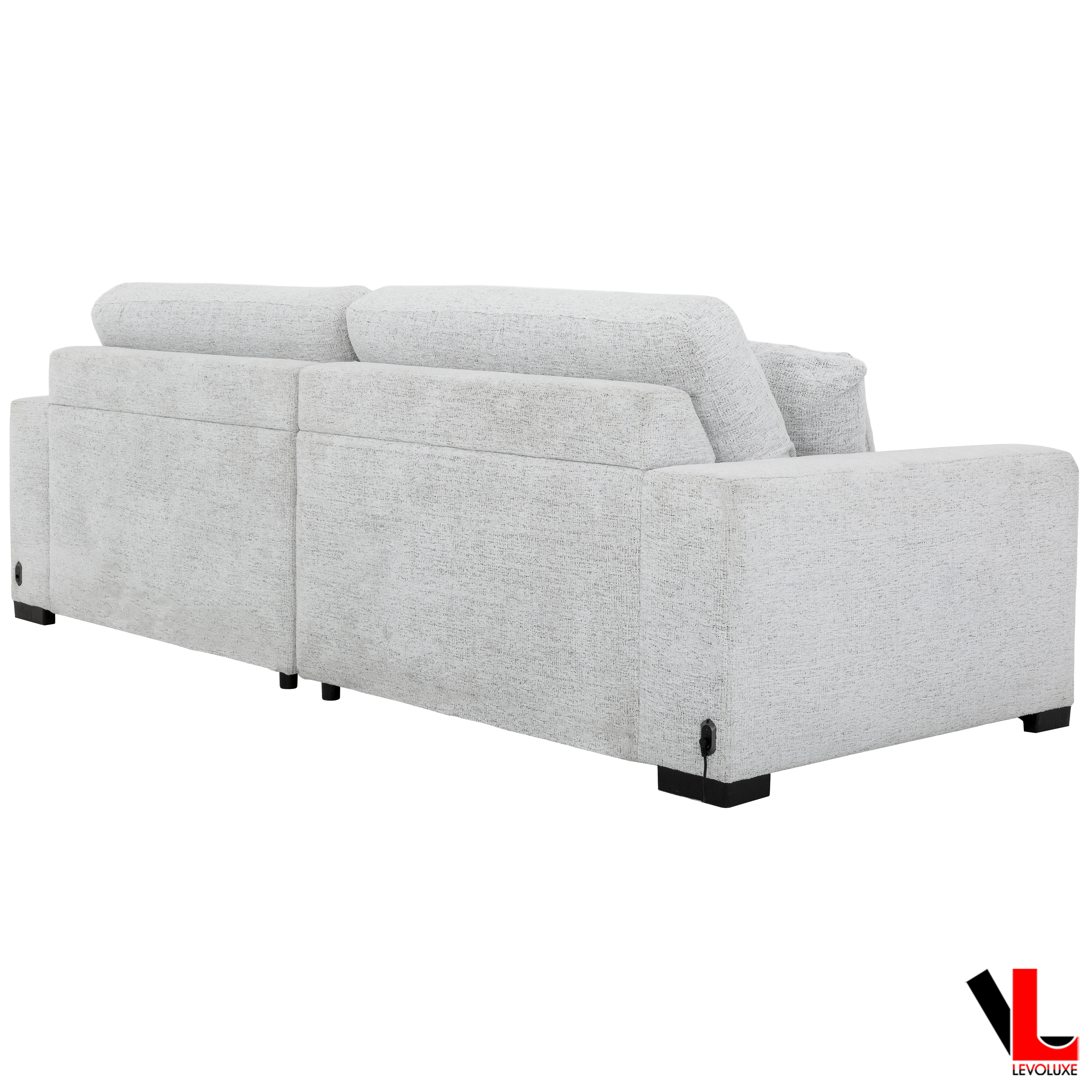 Levoluxe Sofa Set Galveston 2 Piece Power Sliding Sofa and Chair Set in Chelsea Arctic