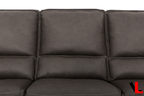 Levoluxe Sofa Set Odessa 2 Piece Power Reclining Sofa and Loveseat Set in Tex Grey Leather Match