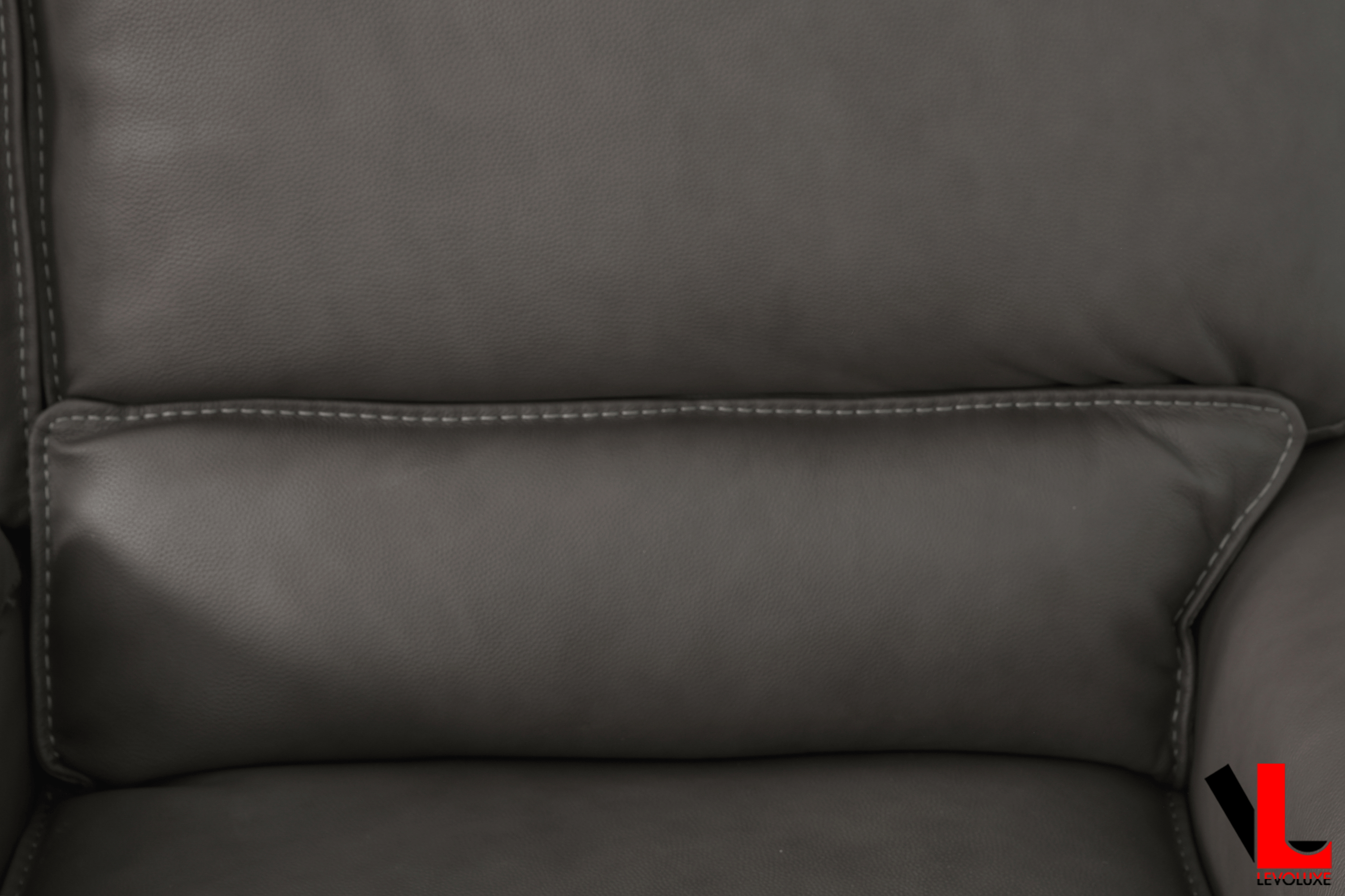 Levoluxe Sofa Set Odessa 2 Piece Power Reclining Sofa and Loveseat Set in Tex Grey Leather Match
