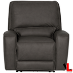 Levoluxe Sofa Set Odessa 3 Piece Power Reclining Sofa, Loveseat and Chair Set in Tex Grey Leather Match