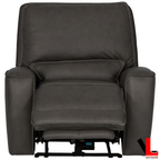 Levoluxe Sofa Set Odessa 3 Piece Power Reclining Sofa, Loveseat and Chair Set in Tex Grey Leather Match