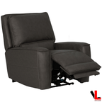 Levoluxe Sofa Set Odessa 3 Piece Power Reclining Sofa, Loveseat and Chair Set in Tex Grey Leather Match