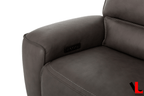 Levoluxe Sofa Set Odessa 3 Piece Power Reclining Sofa, Loveseat and Chair Set in Tex Grey Leather Match