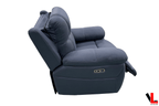 Regent 3 Piece Power Reclining Sofa, Loveseat and Chair with Power Headrests in Jaxxon Blue