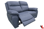 Regent 3 Piece Power Reclining Sofa, Loveseat and Chair with Power Headrests in Jaxxon Blue