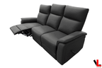 Sereno 2 Piece Reclining Sofa and Loveseat in Jaxxon Smoke