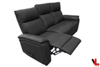 Sereno 2 Piece Reclining Sofa and Loveseat in Jaxxon Smoke