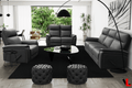 Sereno 3 Piece Reclining Sofa, Loveseat and Rocker Chair in Jaxxon Smoke