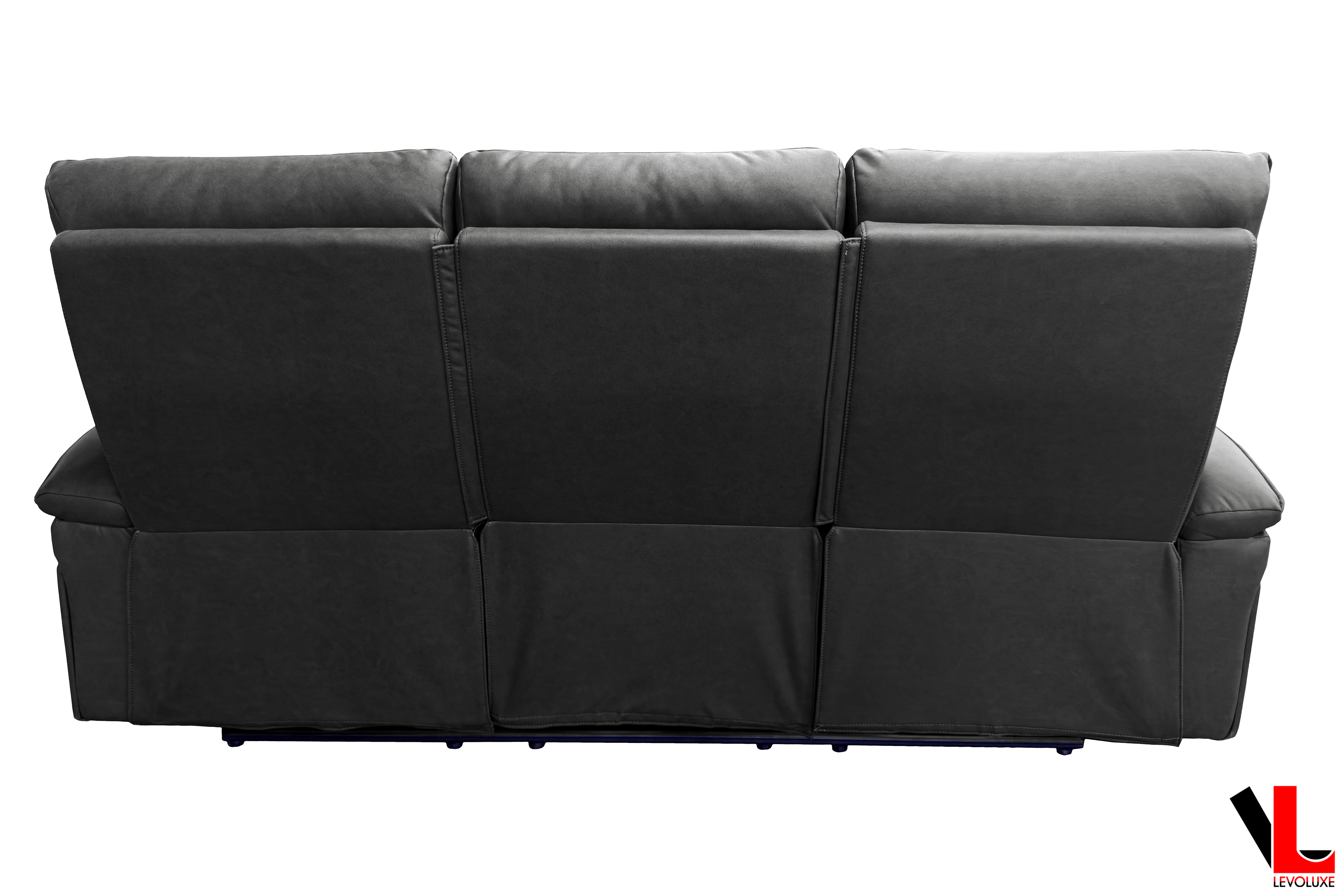 Sereno 3 Piece Reclining Sofa, Loveseat and Rocker Chair in Jaxxon Smoke
