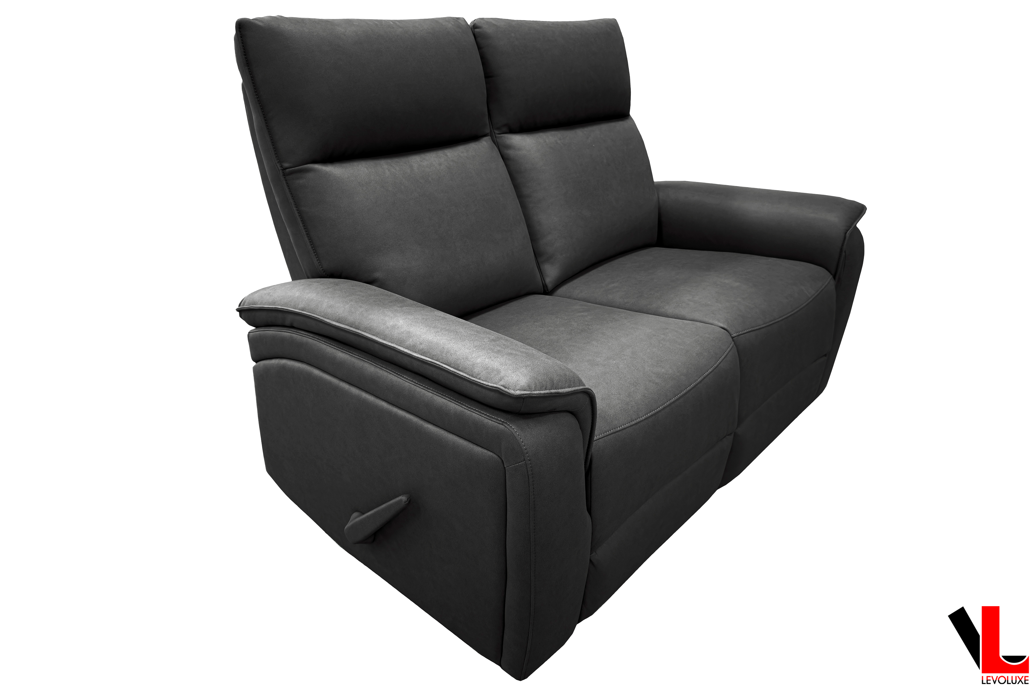 Sereno 3 Piece Reclining Sofa, Loveseat and Rocker Chair in Jaxxon Smoke