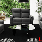 Sereno 3 Piece Reclining Sofa, Loveseat and Rocker Chair in Jaxxon Smoke