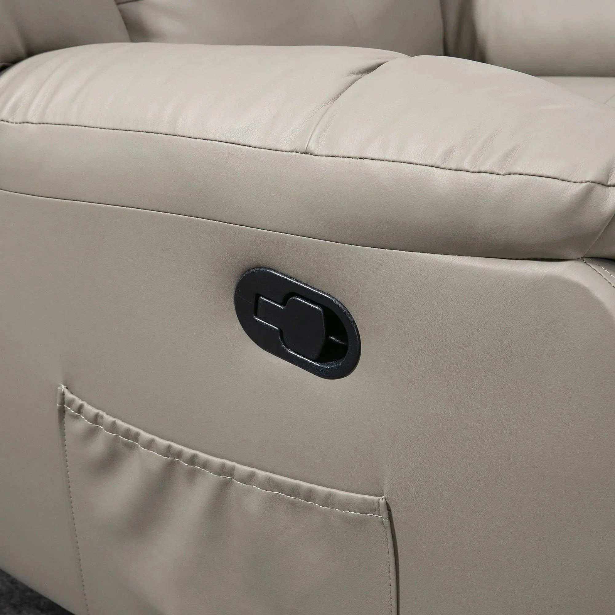 Pending - Aosom Homcom 8-Point Vibration Massage Recliner Chair For Living Room, Pu Leather Reclining Chair, Swivel Recliner with Remote Control, Rocking Function - Available in 2 Colours