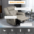 Pending - Aosom Homcom 8-Point Vibration Massage Recliner Chair For Living Room, Pu Leather Reclining Chair, Swivel Recliner with Remote Control, Rocking Function - Available in 2 Colours