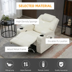 Pending - Aosom Homcom Faux Leather Recliner Chair with Massage, Vibration, Muti-Function Padded Sofa Chair with Remote Control, 360 Degree Swivel Seat with Dual Cup Holders, Black