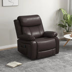 Vibration Massage Reclining Swivel Chair in Faux Leather - Available in 3 Colours
