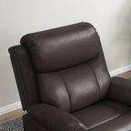 Vibration Massage Reclining Swivel Chair in Faux Leather - Available in 3 Colours