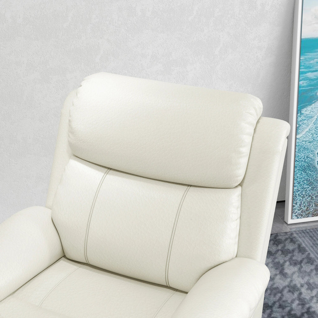 Vibration Massage Reclining Swivel Chair in Faux Leather - Available in 3 Colours