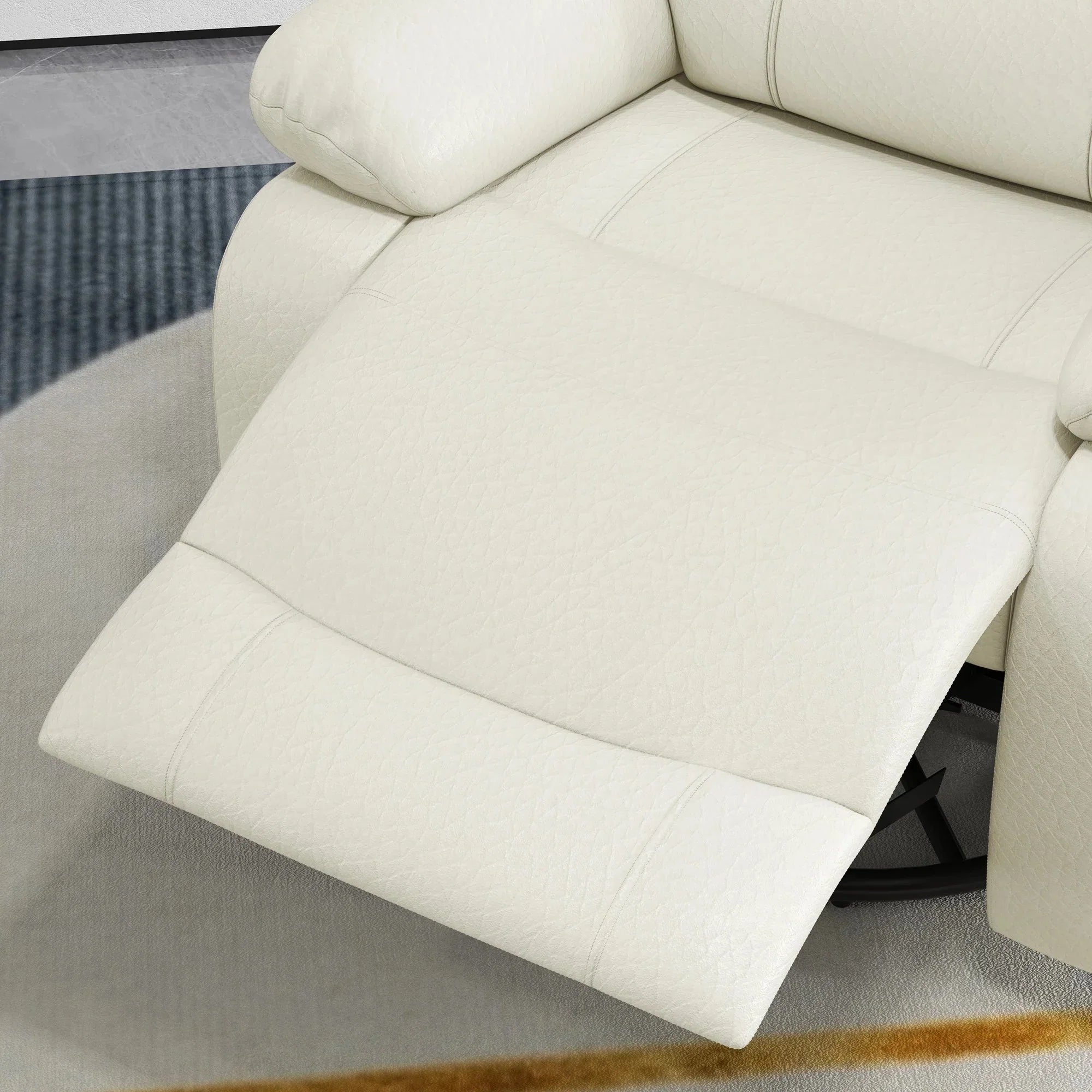 Vibration Massage Reclining Swivel Chair in Faux Leather - Available in 3 Colours