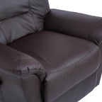 Brown Faux Leather Power Lift Reclining Chair with Remote Control
