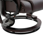 10 Vibration Point Massage Reclining Chair and Ottoman in Faux Leather - Available in 2 Colours