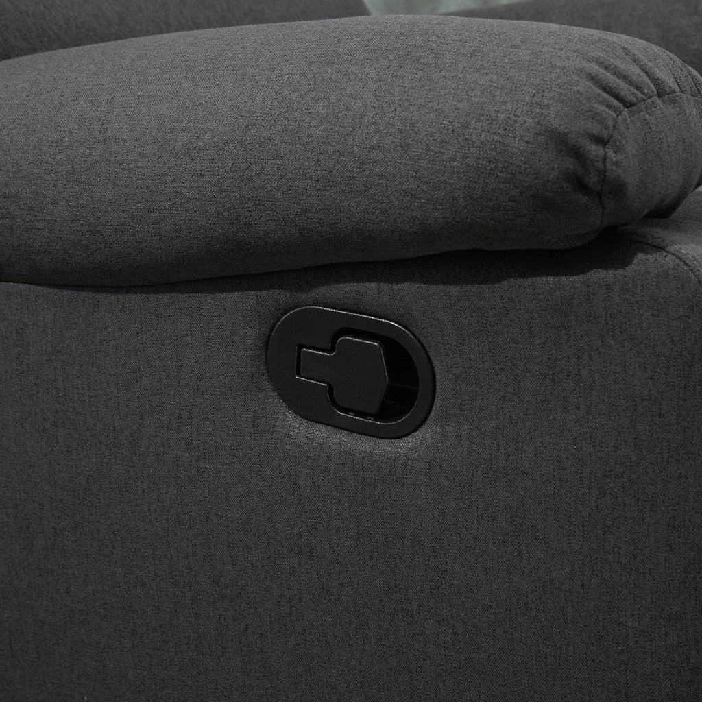 Pending - Aosom Reclining Armchair Single Recliner Sofa Lounge Linen Fabric Manual Adjustable Reclining Armchair with Padded Back for Home Theater Living Room  - Available in 2 Colours