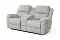Thea 59" Power Reclining 2 Seater Loveseat with Storage Console - Available in 2 Colours