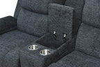 Thea 59" Power Reclining 2 Seater Loveseat with Storage Console - Available in 2 Colours
