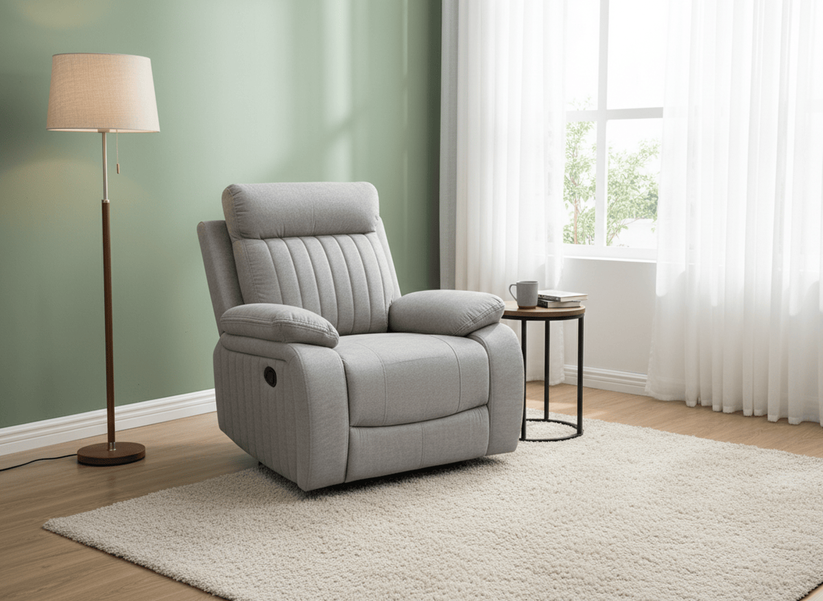 Elyse 36.61" Glider Reclining Chair - Available in 2 Colours