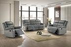 Romilly 3 Piece Corduroy Reclining Sofa, Loveseat and Chair Set - Available in 2 Colours