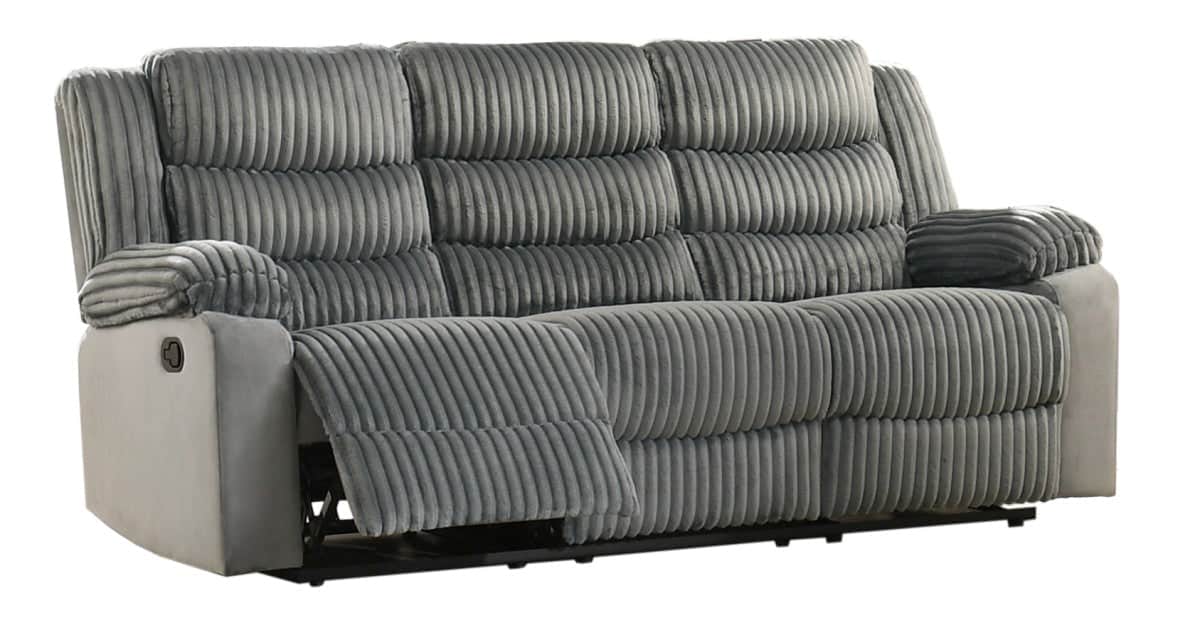 Romilly 82" Corduroy Reclining 3 Seater Sofa - Available in 2 Colours