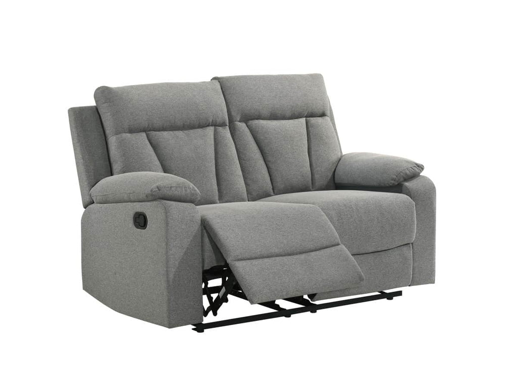 Makena 3 Piece Reclining Sofa, Loveseat and Chair Set in Grey
