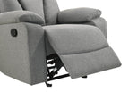 Makena 3 Piece Reclining Sofa, Loveseat and Chair Set in Grey